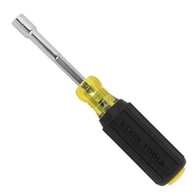 KLE65407MAGM image(0) - Klein Tools Metric Magnetic Color-Coded Nut Driver, Heavy-Duty Hollow-Shaft, 7mm