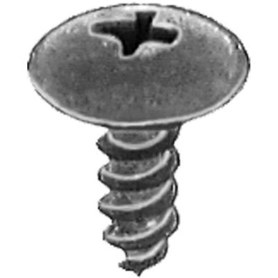 AVC18340 image(0) - AUVECO 18340 Phillips Truss Head A/AB Point Tapping Screw, M4.8 x 1.6 mm x 14 mm Dia Head x 15 mm, Black Phosphate