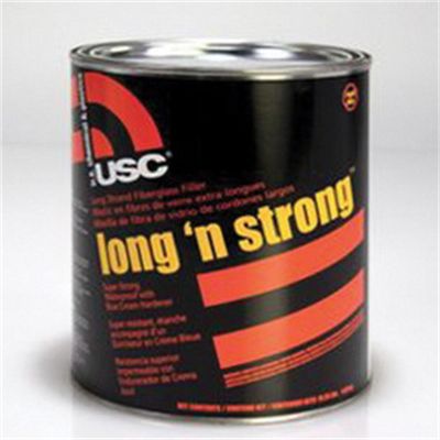 USC23020 image(0) - US Chemical Long 'N Strong 23020 Body Filler, 1 qt Can, Olive-Drab, Liquid