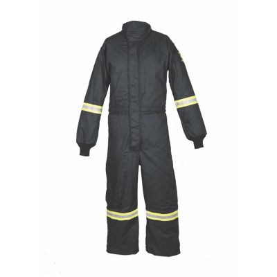 OBRTCG40-CVL-M image(0) - Oberon Coveralls - Arc Flash - 40 Cal TCG™ Ultralight - Color: Black - Size: Medium