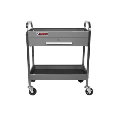 KTI75105GY image(0) - K Tool International Service Tool Cart Steel 1-Drawer 2-Shelves (Grey)