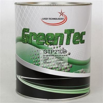 GTCGTP210BG image(0) - GENTEC AND GREENTEC PRODUCTS GTP210B(G) High Build 2K Urethane Sealer, 1 gal Can, Black, 279.4 g/L VOC, 4:1 Mixing
