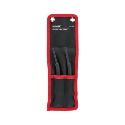 SUNACS2 image(0) - SUNEX Air Hammer Chisel Hinge Pin Driver 2 Piece Set in Portable Tool Roll
