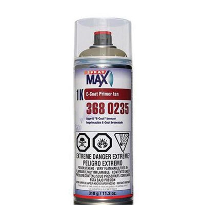 SMX3680235 image(0) - SprayMax 3680235 1K E-Coat Primer, 11.2 oz Aerosol Can, Tan, 5.4 sq-ft Coverage