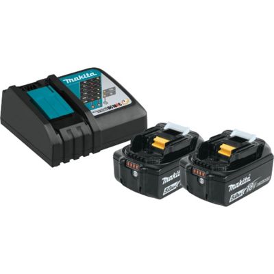 MAKBL1850BDC2X1 image(0) - Makita 18V LXT 5.0Ah Lithium-Ion Battery and Rapid Charger Starter Pack