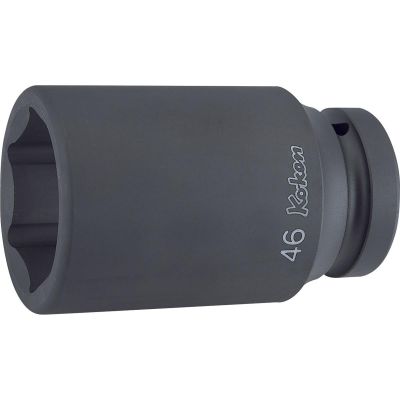 KKN18301A-1-1-2 image(0) - Ko-ken USA 18301A-1.1/2 1 Sq. Dr. Socket 1.1/2 6 point Length 108mm Thin walled