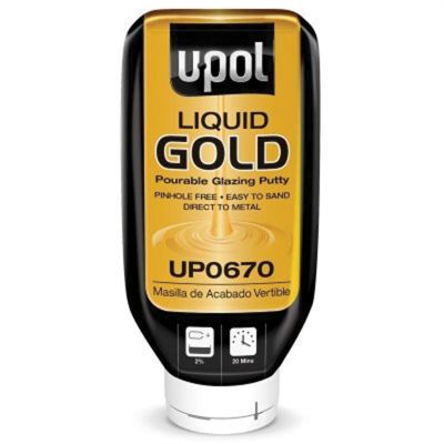 UPO0670 image(0) - U Pol Products GOLD UP0670 Pourable Glazing Putty, 615 mL Bottle, Liquid