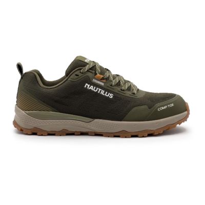 FSIN5301-9.5EE image(0) - Nautilus Safety Footwear TRILLIUM - Men's Low Top Shoe - CT|EH|SF|SR - Olive - Size: 9.5 - 2E - (Extra Wide)