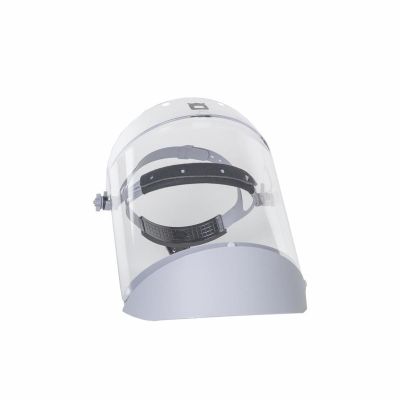 OBR2171R image(0) - Oberon Face Shield with Ratcheting Headgear - Polycarbonate - Window: Clear - With Lower Crown