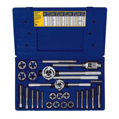 HAN97311 image(1) - Hanson 25 PC. METRIC TAP & HEX DIE SET