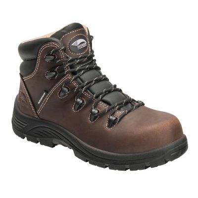 FSIA7126-10W image(0) - Avenger Work Boots Framer - Women's High Top Work Boots - Composite Toe - IC|EH|SR|PR - Brown/Black - Size: 10 - E - (Wide)