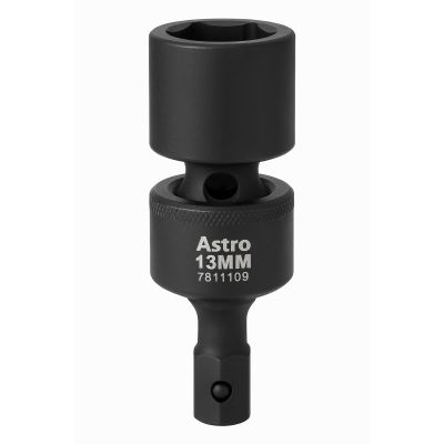 AST7811109 image(0) - Astro Pneumatic 13mm 1/4 Inch Square and Hex Drive Magnetic Universal 6pt Impact Socket for Impact Wrenches and Driver