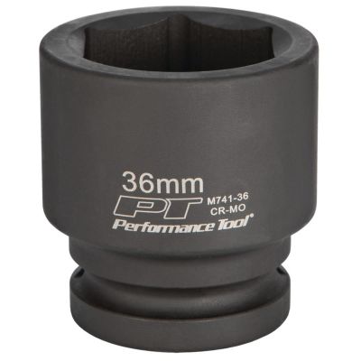 WLMM741-36 image(0) - Wilmar Corp. / Performance Tool 3/4" Dr. 36mm Impact Socket