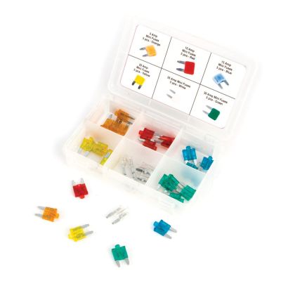 WLMW5377 image(0) - Wilmar Corp. / Performance Tool 30 pc. Mini Fuse Assortment w/LED