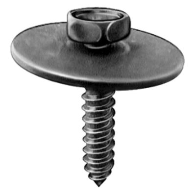 AVC19278 image(0) - AUVECO 19278 Hex Head Sems A/AB Point Tapping Screw, M4.2 x 1.41 mm Screw x 20 mm L, Black Phosphate