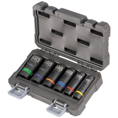 KLE66079 image(0) - Klein Tools Flip Impact Socket Adapter, Small, 1/4 to 1/4-Inch