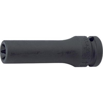 KKN14325-E12 image(0) - Ko-ken USA 14325-E12 1/2 Sq. Dr. Deep Impact TORX E12 Socket - Length 80mm