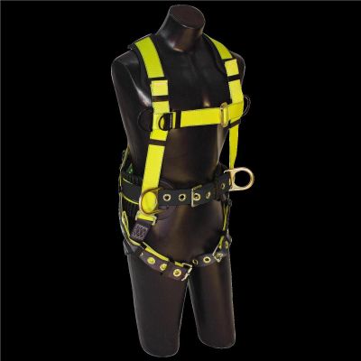 SRW812000 image(0) - FALL SAFE Safety Harness - IRONMAN Series - Construction-Style Positioning - Back / Side, Pass Through, Tongue Buckle - Size: Medium / Large