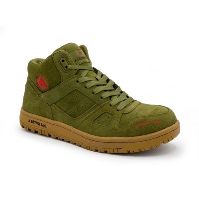 FSIAW6353-9M image(0) - AIRWALK MONGO Mid - Men's Mid Top Shoe - CT|EH|SR - Olive/Gum - Size: 9 - D - (Regular)