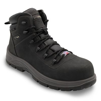 FSIA8201-7-5D image(0) - Avenger Work Boots Framer MAX Mid - Men's - CT|EH|PR|WP|SR|SF|B&W - Black - Size: 7.5 - D - (Regular)