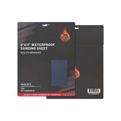 HITFSWD600PJP image(0) - High Teck Products (5 pcs pack) 9"X11" WATERPROOF SANDING SHEET P600