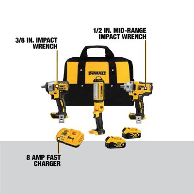 DWTDCK302P2 image(1) - DeWalt 20V MAX* XR 3-Tool Automotive Combo Kit