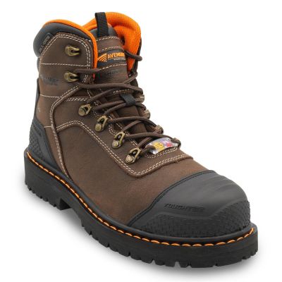 FSIA7380-13-4E image(0) - Avenger Work Boots Hammer MAX Mid - Men's - CN|EH|PR|WP|HR|SR|B&W - Brown - Size: 13 - 4E - (Ultra Wide)