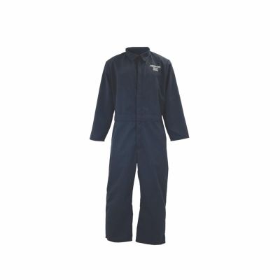 OBRBSA-OB59NB-ES-SXL image(0) - OBERON Coveralls - Arc Flash & Inherently Flame Resistant - With Escape Strap - 12 Cal BSA - Color: Navy Blue - Size: Short XL