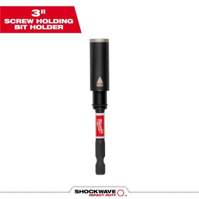 MLW48-32-7903 image(0) - Milwaukee Tool SHOCKWAVE Impact Duty 3 inch Screw-Holding Bit Holder
