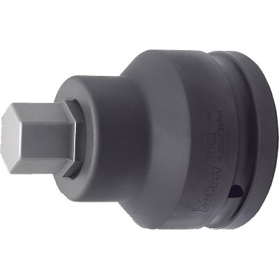 KKN17108-32-22 image(0) - Ko-ken USA 17108.32-22 1.1/2 Sq. Dr. Bit Socket 22mm Hex Length 115mm