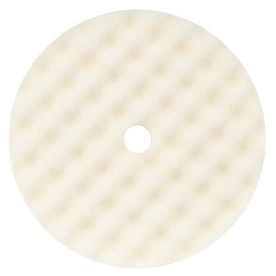 BUF899FBW image(0) - Buff And Shine 899FBW Convoluted Face Coarse Grip Pad, 8 in Dia, 1 in THK, Foam Pad, White