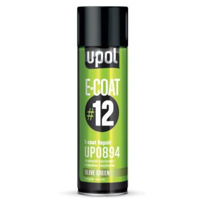 UPO0894 image(0) - U Pol Products E-COAT#12 UP0894 Repair Aerosol, 450 mL Aerosol Can, Olive Green, 59 sq-ft Coverage