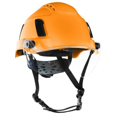 JCK22173 image(0) - Jackson Safety Safety Helmet - XS2-550V Series - Type 2+ - Vented - With Flip-Up Visor - Hi-Vis Orange