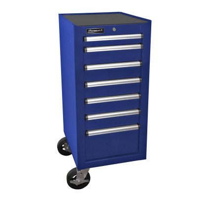 HOMBL08018070 image(0) - Homak Manufacturing 18 in. H2Pro Series 7-Drawer Side Cabinet, Blue
