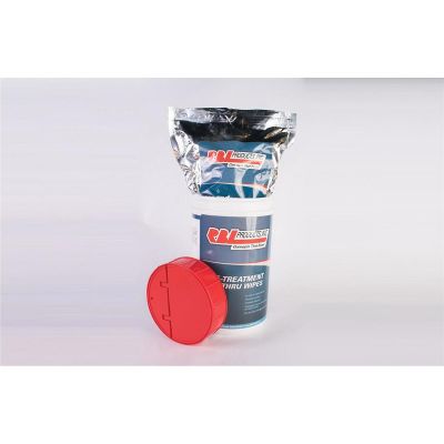 RBL5001 image(0) - RBL Products 5001 Canister/Lid with 100 Wipe Pouch, 9 x 9 in, 100 Capacity, Cansiter Packing