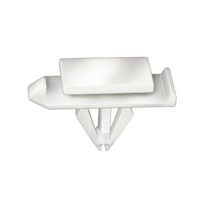 AVC21128 image(0) - AUVECO 21128 Rocker Molding Clip, (12 x 20 mm Top x 12 x 32 mm Bottom) Head x 15 mm L Stem, Nylon, White