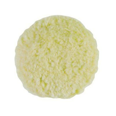 BUF301G image(0) - Buff And Shine Grip Pad 301G Twist Buffing Pad, 3 in Dia, Hook and Loop Attachment, Wool Pad, White