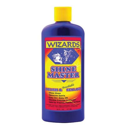 WZP11033 image(0) - Wizards Products SHINE MASTER 11033 Polish and Breathable Sealant, 16 oz Bottle, Off-White