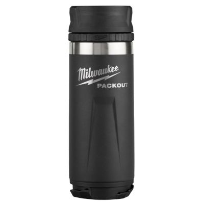 MLW48-22-8395B image(0) - Milwaukee Tool PACKOUT 18oz Insulated Bottle with Sip Lid - Black