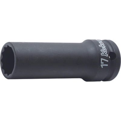 KKN14305M-33 image(0) - Ko-ken USA 14305M-33 1/2 Sq. Dr. Socket 33mm 12 point Length 85mm