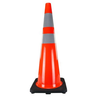 SAS7501-36 image(0) - SAS Safety 36" InVue Hi-Viz Safety Cone Orange with Reflective Collar