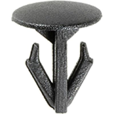 AVC18114 image(0) - AUVECO 18114 Single Head Type 4 Hood Insulation Retaining Clip, 10 mm Dia Bottom Head, Nylon, Black