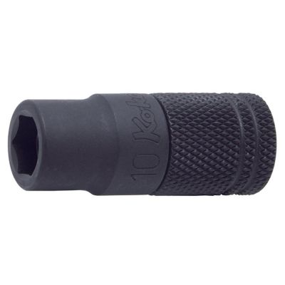 KKN165LM-45-12 image(0) - Ko-ken USA 165LM.45-12 1/4 Hex Dr. 6 point Slide Socket with Ring Magnet 12mm