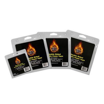 HIT3683 image(0) - High Teck Products 3683 Double-Sided Tape, 7/8 in W x 20 yd L, Acrylic
