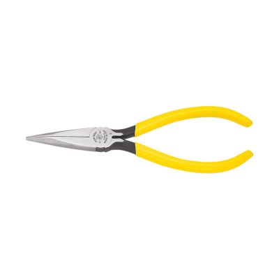 KLED3016C image(0) - Klein Tools Pliers, Standard Needle Nose Pliers, Spring-Loaded, 6-Inch