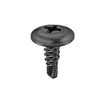 AVC15774 image(0) - AUVECO 15774 Phillips Washer Head Teks Point Tapping Screw, #8 Screw x 1/2 in L, Black Phosphate