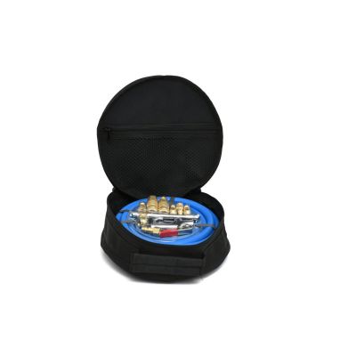 BLBBB3825KIT-10 image(0) - BluBird BluBird Rubber Air Hose Assembly 3/8" x 25' w/ 10 Pc Brass Accessory Kit