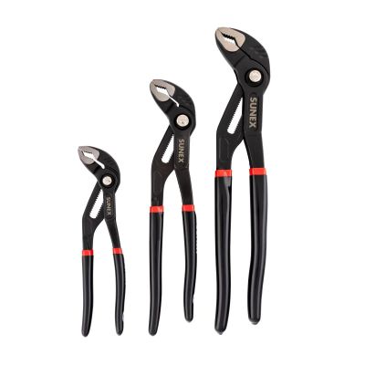 SUNSXTGS3 image(0) - SUNEX 3  Piece Slip Joint Tongue and Groove Pliers Set