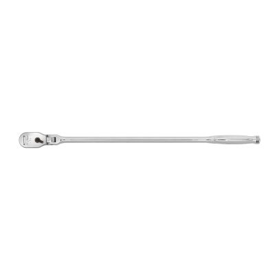VIMFR8USA image(0) - VIM Tools 1/2 Inch Drive 24 Inch OAL 90T Flex Head Ratchet - Usa Made Chrome