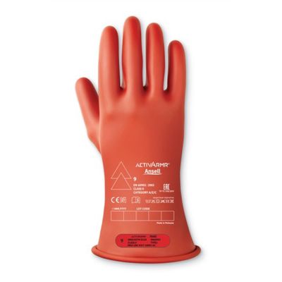 ASLRIGCL011R090 image(0) - Ansell ACTIVARMR RIG CL00 11in Red SZ 9